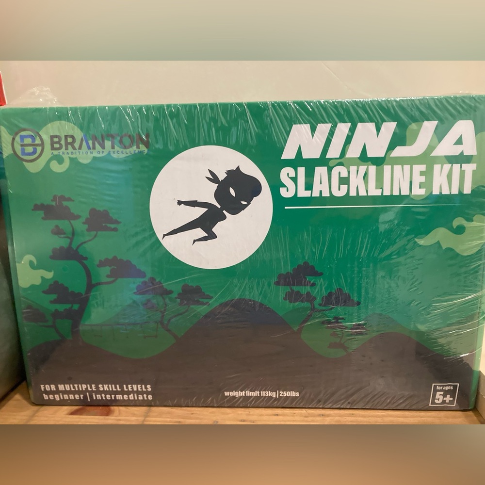 Branton Fitness Ninja Warrior 50’ Slackline Kit Brand New